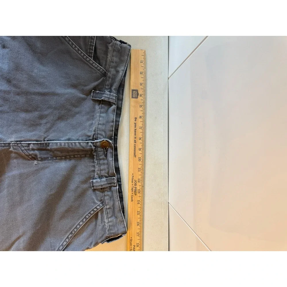 Wolverine Mens Carpenter Shorts Gray Canvas Utility Workwear Size 34